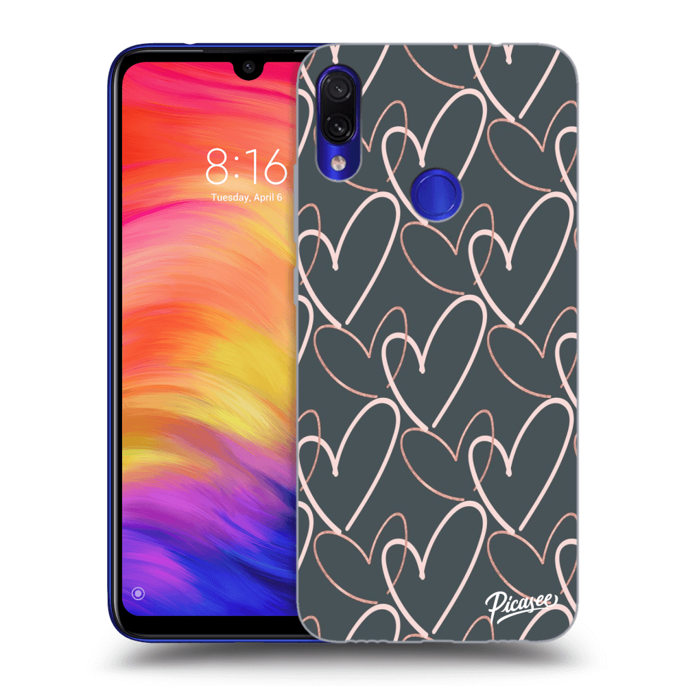 Picasee Xiaomi Redmi Note 7 Hülle - Transparentes Silikon - Lots of love