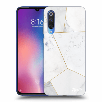 Hülle für Xiaomi Mi 9 - White tile