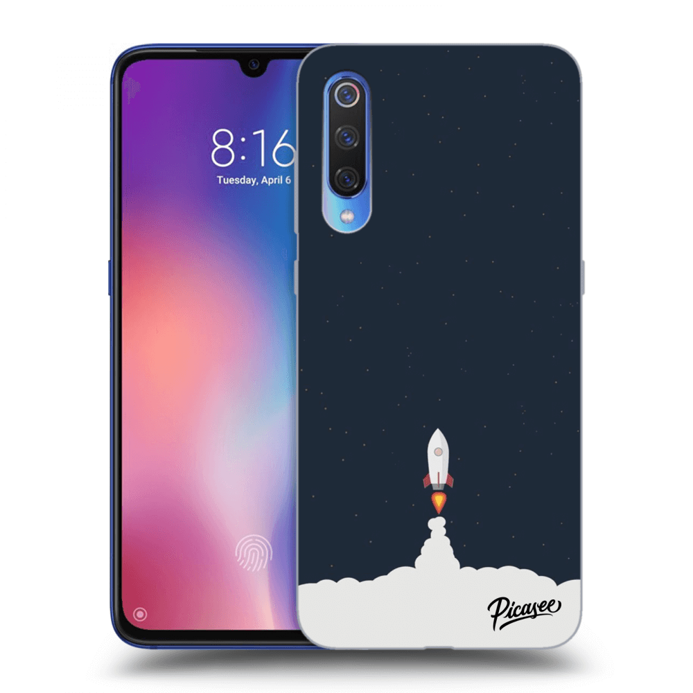 Picasee Xiaomi Mi 9 Hülle - Schwarzes Silikon - Astronaut 2