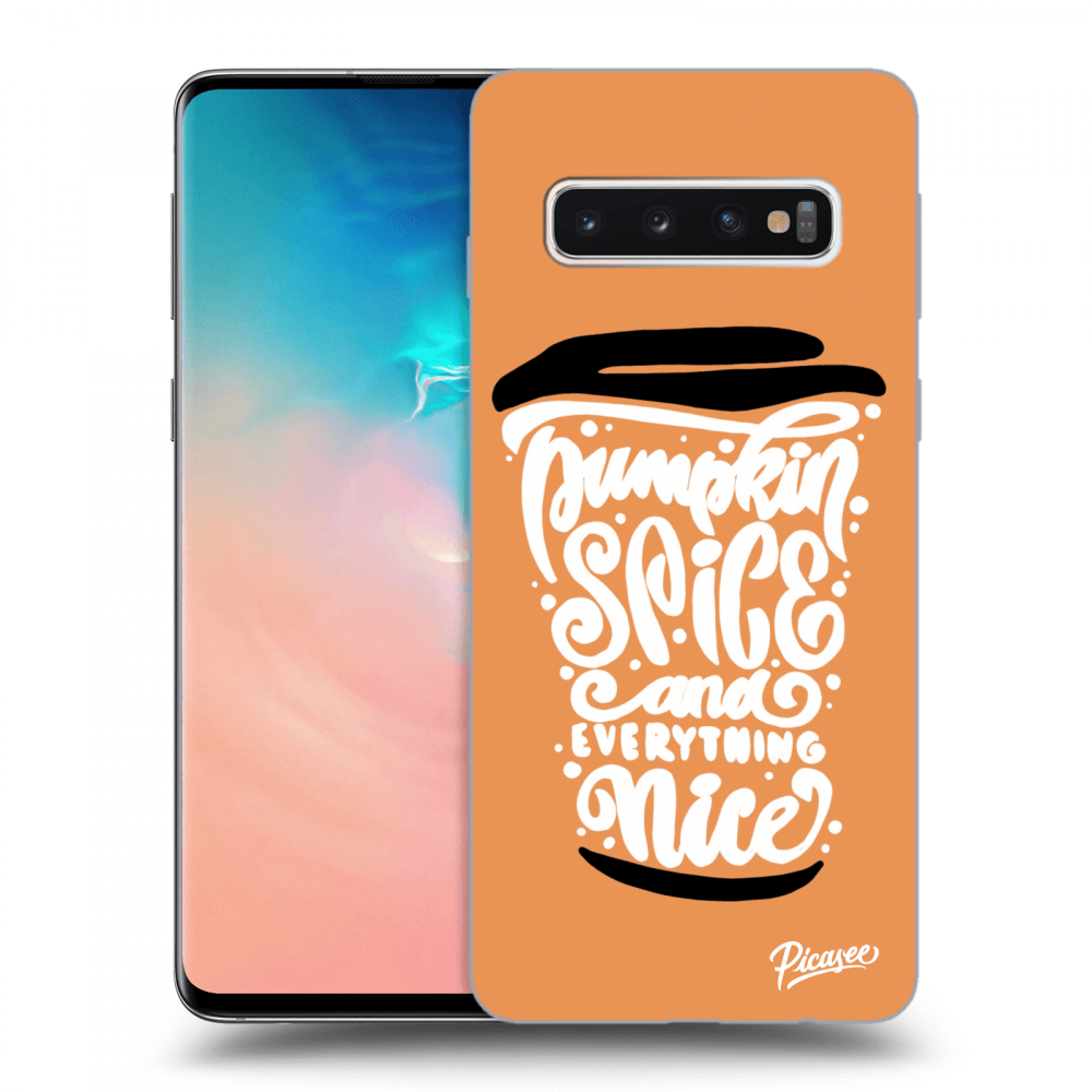 Picasee ULTIMATE CASE für Samsung Galaxy S10 G973 - Pumpkin coffee