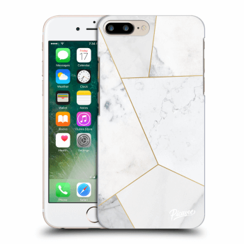 Hülle für Apple iPhone 8 Plus - White tile