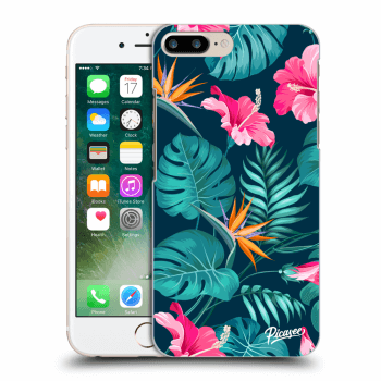 Hülle für Apple iPhone 8 Plus - Pink Monstera