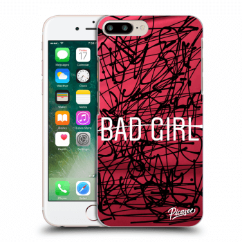 Picasee Apple iPhone 8 Plus Hülle - Transparentes Silikon - Bad girl