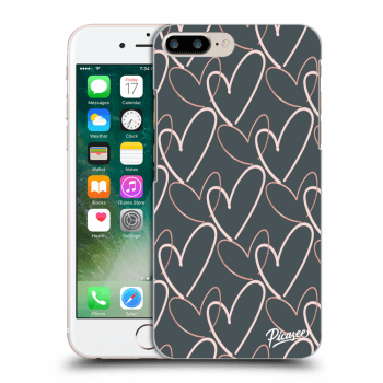 Picasee Apple iPhone 8 Plus Hülle - Transparentes Silikon - Lots of love