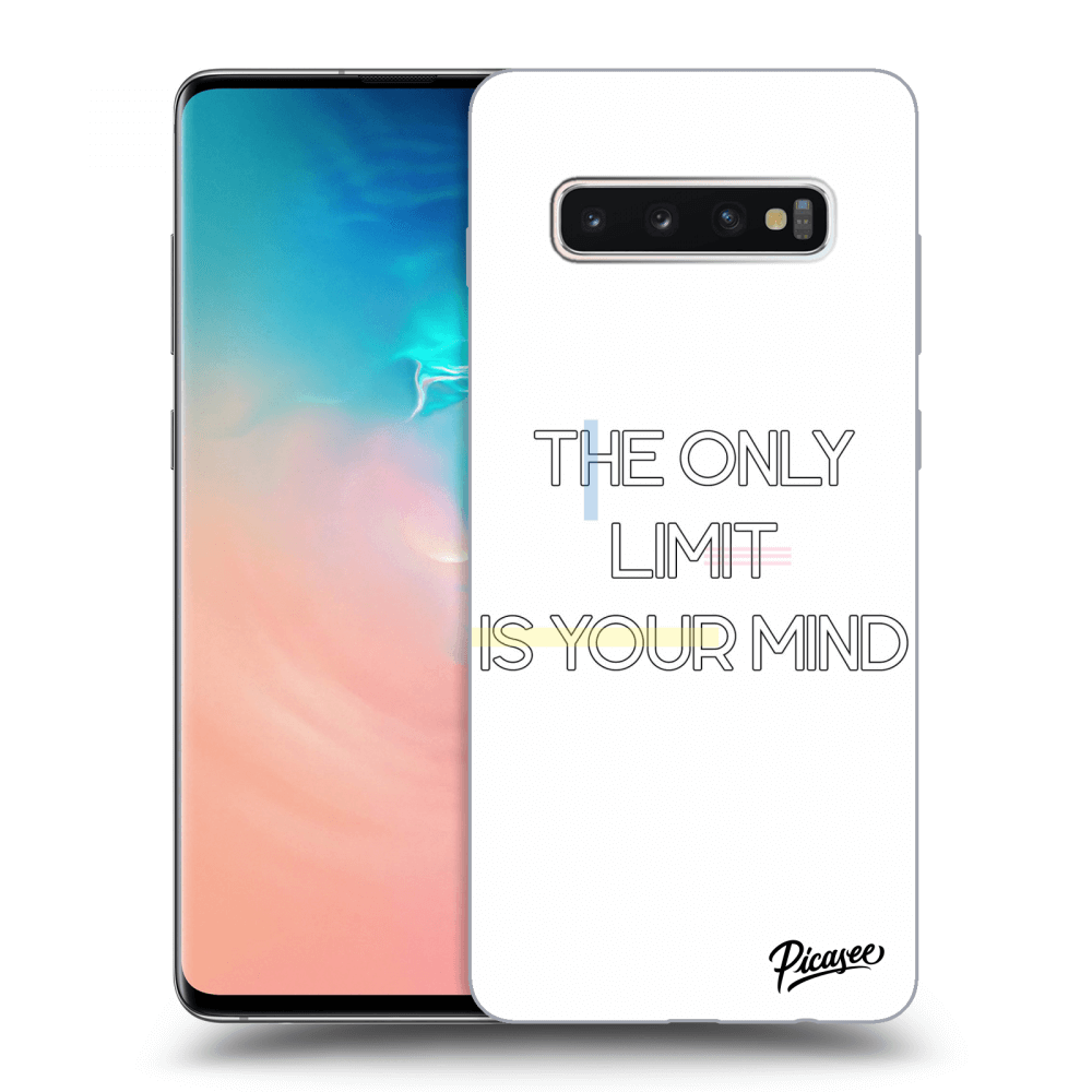 Picasee Samsung Galaxy S10 Plus G975 Hülle - Transparentes Silikon - The only limit is your mind