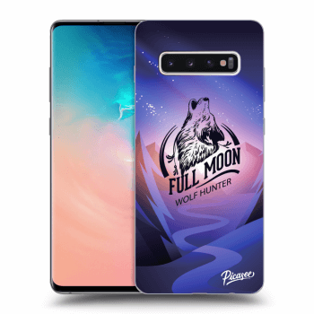 Picasee Samsung Galaxy S10 Plus G975 Hülle - Transparentes Silikon - Wolf