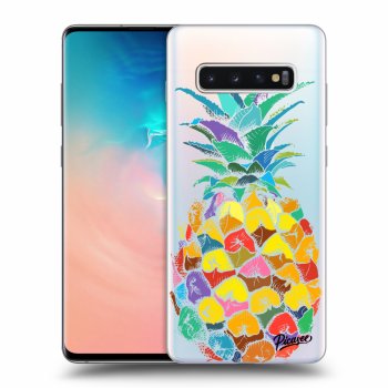 Picasee Samsung Galaxy S10 Plus G975 Hülle - Transparentes Silikon - Pineapple