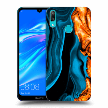 Hülle für Huawei Y7 2019 - Gold blue