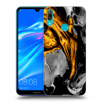 Picasee ULTIMATE CASE für Huawei Y7 2019 - Black Gold