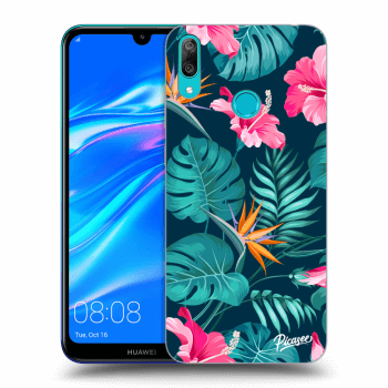 Hülle für Huawei Y7 2019 - Pink Monstera