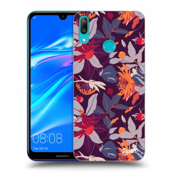 Hülle für Huawei Y7 2019 - Purple Leaf