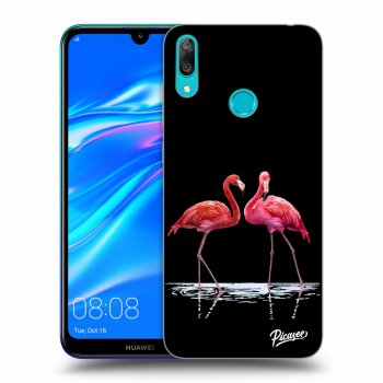 Hülle für Huawei Y7 2019 - Flamingos zu zweit