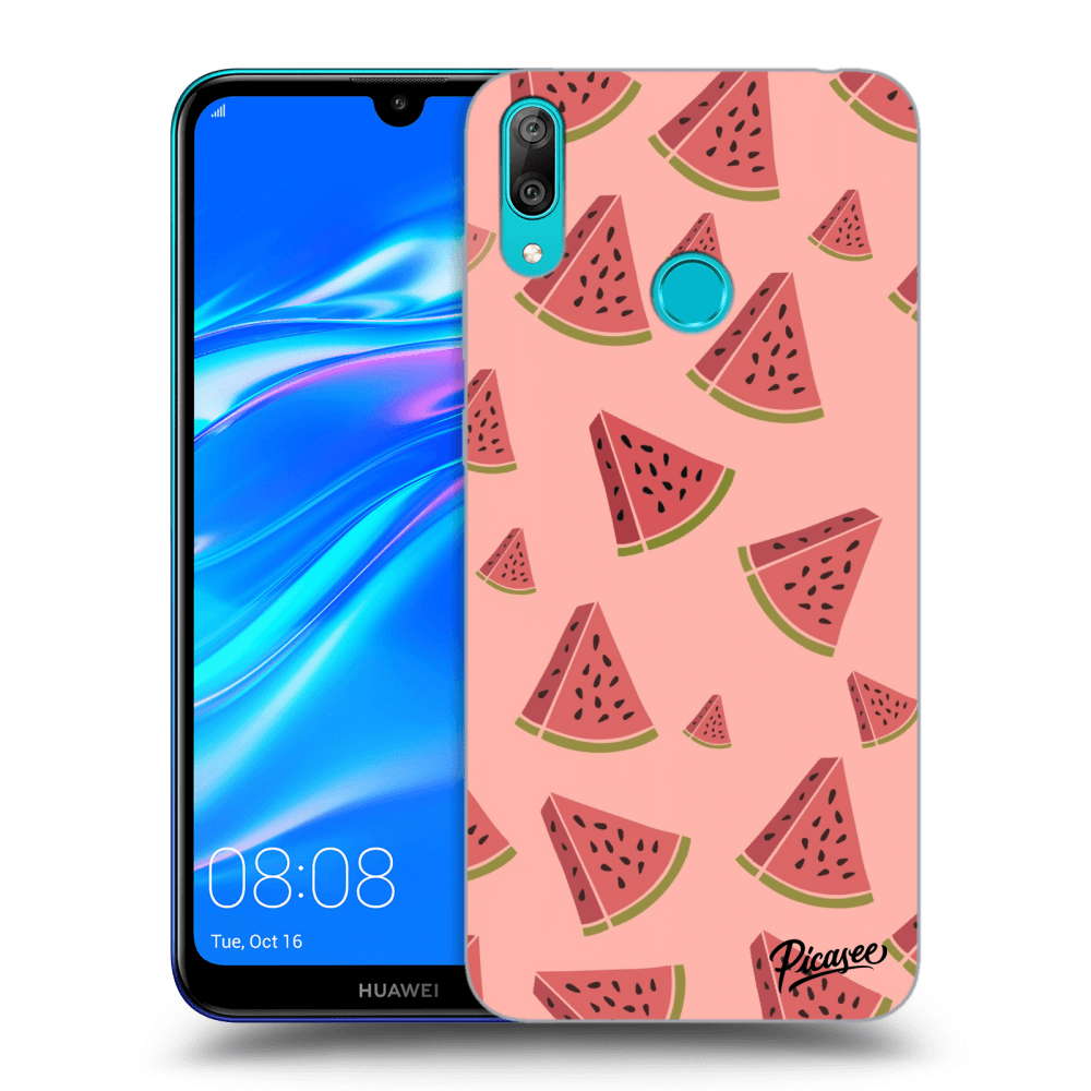 Picasee Huawei Y7 2019 Hülle - Transparentes Silikon - Watermelon