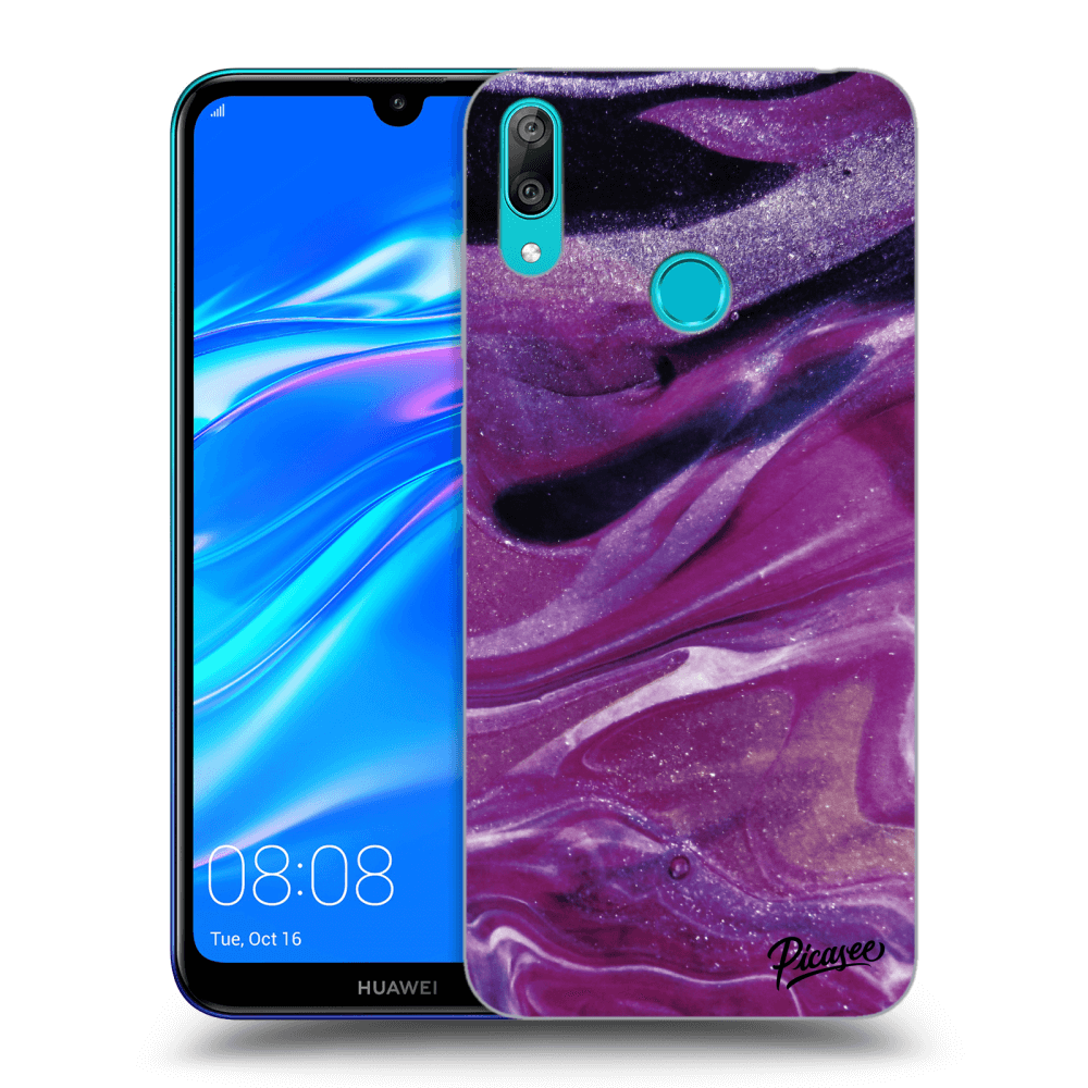 Picasee ULTIMATE CASE für Huawei Y7 2019 - Purple glitter