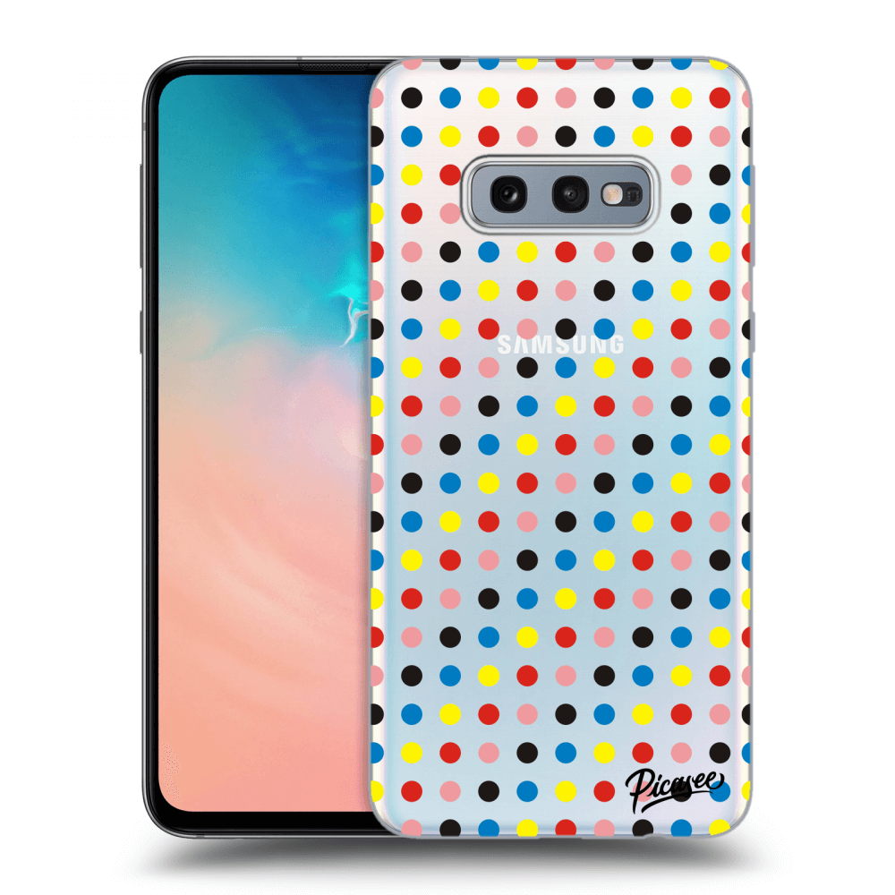 Picasee Samsung Galaxy S10e G970 Hülle - Transparentes Silikon - Colorful dots