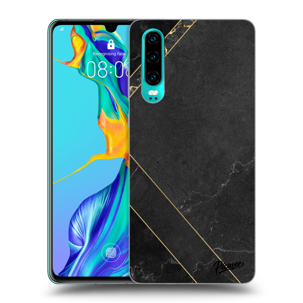 Picasee ULTIMATE CASE für Huawei P30 - Black tile