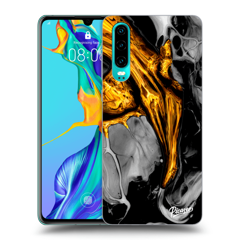 Picasee ULTIMATE CASE für Huawei P30 - Black Gold