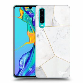 Hülle für Huawei P30 - White tile