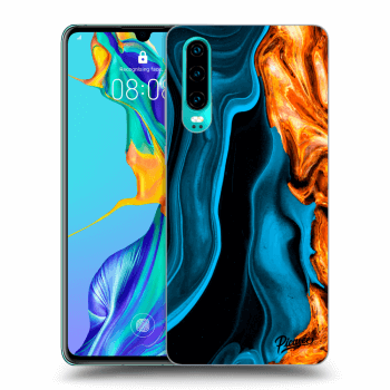 Hülle für Huawei P30 - Gold blue