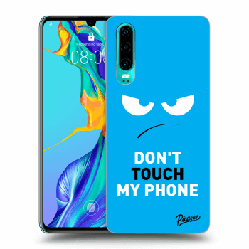 Hülle für Huawei P30 - Angry Eyes - Blue