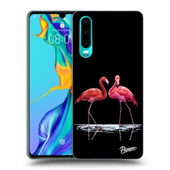Hülle für Huawei P30 - Flamingos zu zweit