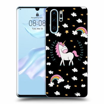 Hülle für Huawei P30 Pro - Einhorn Sternenhimmel
