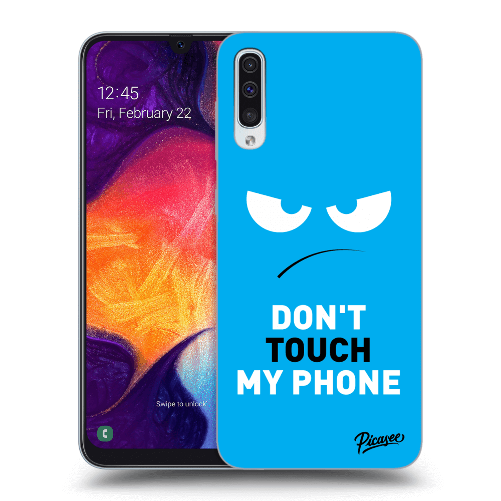 Picasee ULTIMATE CASE für Samsung Galaxy A50 A505F - Angry Eyes - Blue