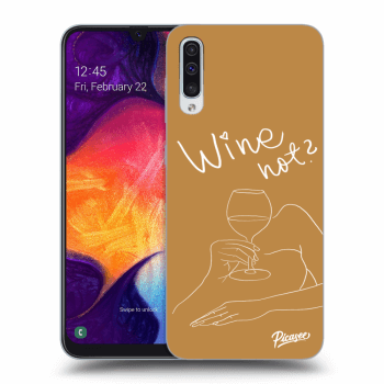 Picasee Samsung Galaxy A50 A505F Hülle - Transparentes Silikon - Wine not