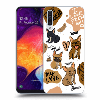 Picasee Samsung Galaxy A50 A505F Hülle - Transparentes Silikon - Frenchies