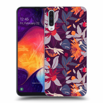 Hülle für Samsung Galaxy A50 A505F - Purple Leaf