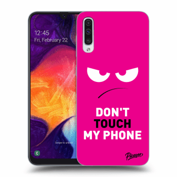 Picasee ULTIMATE CASE für Samsung Galaxy A50 A505F - Angry Eyes - Pink