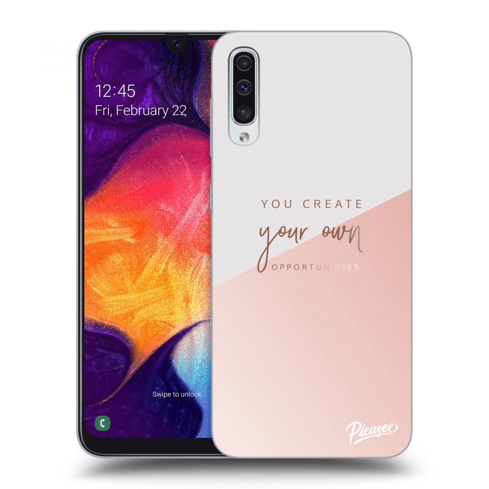 Picasee Samsung Galaxy A50 A505F Hülle - Transparentes Silikon - You create your own opportunities