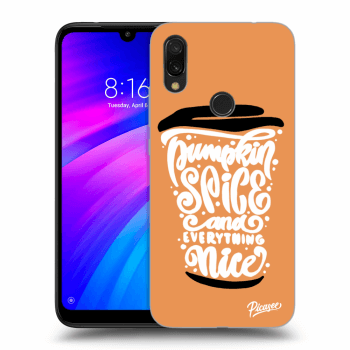 Hülle für Xiaomi Redmi 7 - Pumpkin coffee