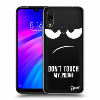 Picasee Xiaomi Redmi 7 Hülle - Transparentes Silikon - Don't Touch My Phone