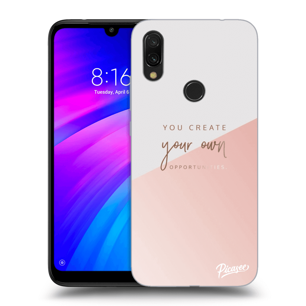 Picasee Xiaomi Redmi 7 Hülle - Transparentes Silikon - You create your own opportunities