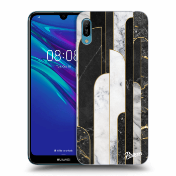 Picasee ULTIMATE CASE für Huawei Y6 2019 - Black & White tile