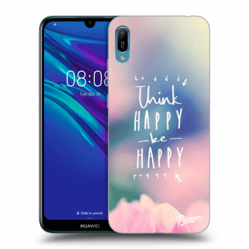 Picasee Huawei Y6 2019 Hülle - Transparentes Silikon - Think happy be happy