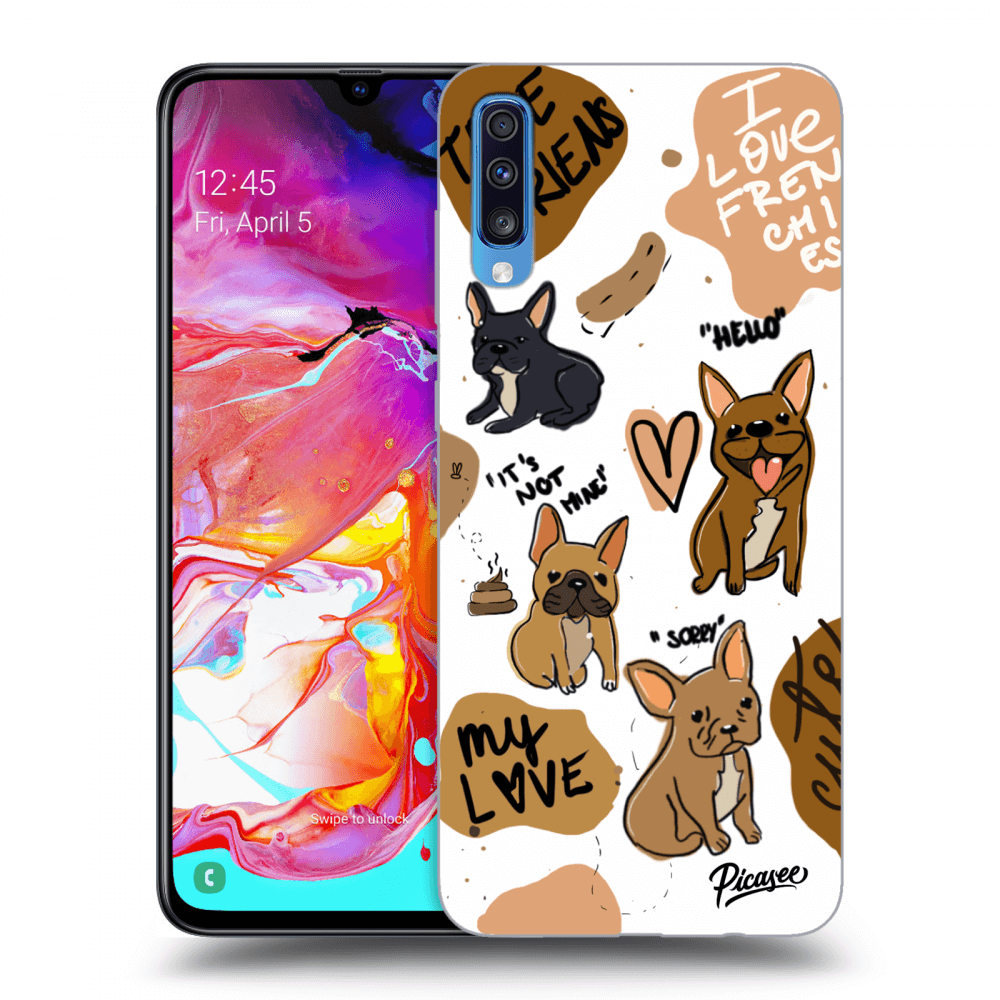 Picasee ULTIMATE CASE für Samsung Galaxy A70 A705F - Frenchies