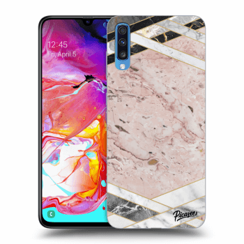 Picasee ULTIMATE CASE für Samsung Galaxy A70 A705F - Pink geometry