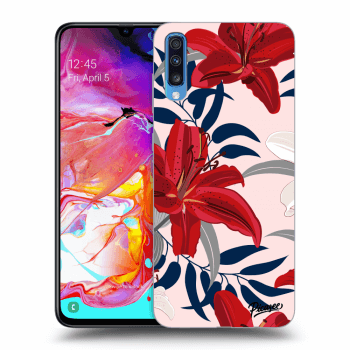 Picasee ULTIMATE CASE für Samsung Galaxy A70 A705F - Red Lily