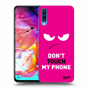 Picasee ULTIMATE CASE für Samsung Galaxy A70 A705F - Angry Eyes - Pink