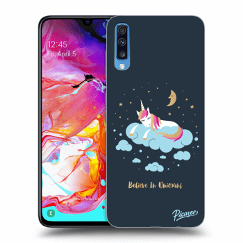 Picasee Samsung Galaxy A70 A705F Hülle - Transparentes Silikon - Believe In Unicorns