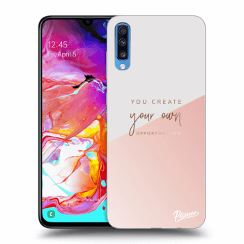 Picasee Samsung Galaxy A70 A705F Hülle - Transparentes Silikon - You create your own opportunities