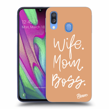 Hülle für Samsung Galaxy A40 A405F - Boss Mama