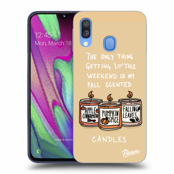 Hülle für Samsung Galaxy A40 A405F - Candles