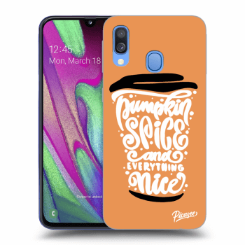 Hülle für Samsung Galaxy A40 A405F - Pumpkin coffee