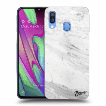 Picasee ULTIMATE CASE für Samsung Galaxy A40 A405F - White marble