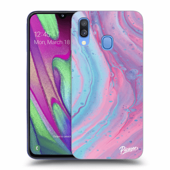 Hülle für Samsung Galaxy A40 A405F - Pink liquid