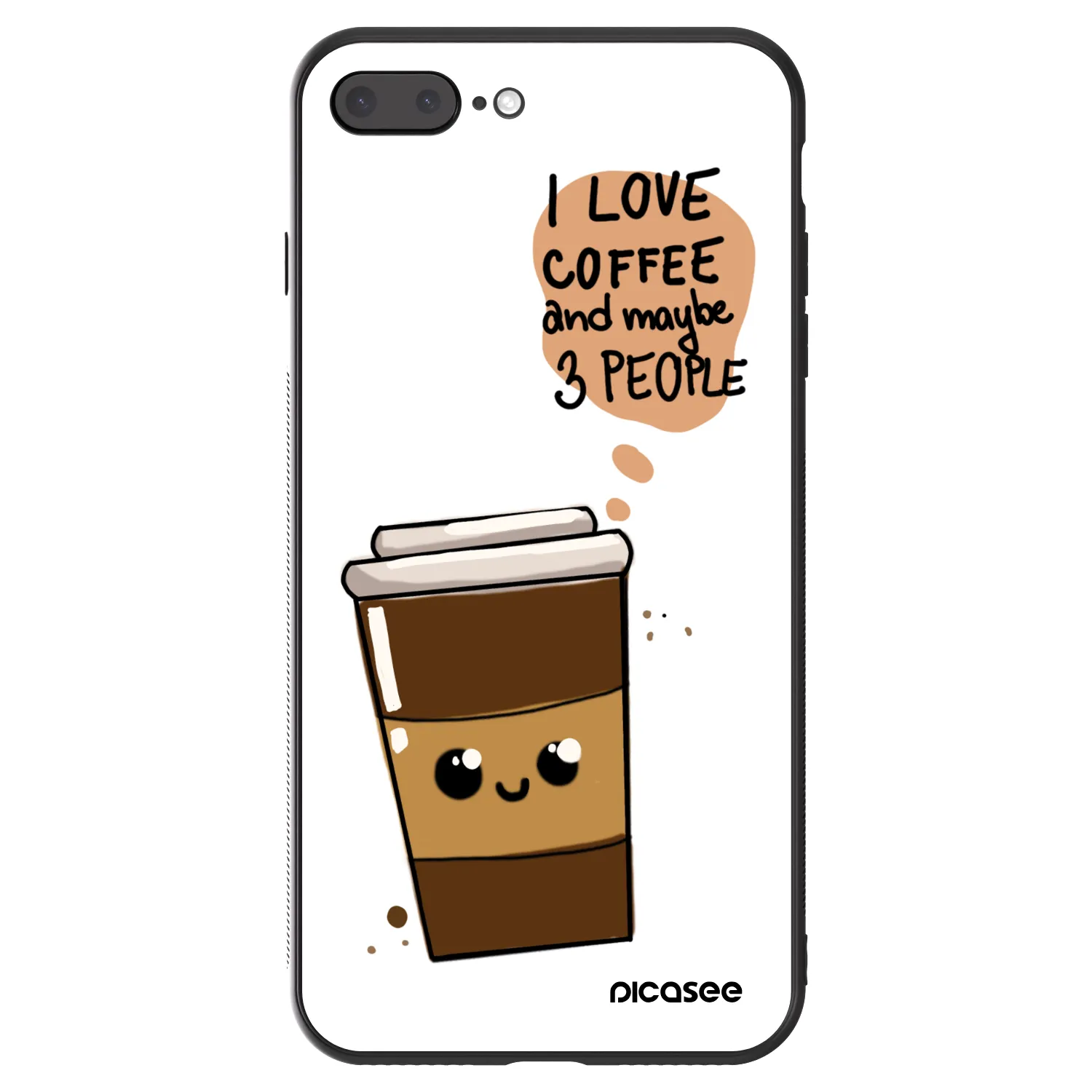 Picasee ULTIMATE CASE für Apple iPhone 8 Plus - Cute coffee