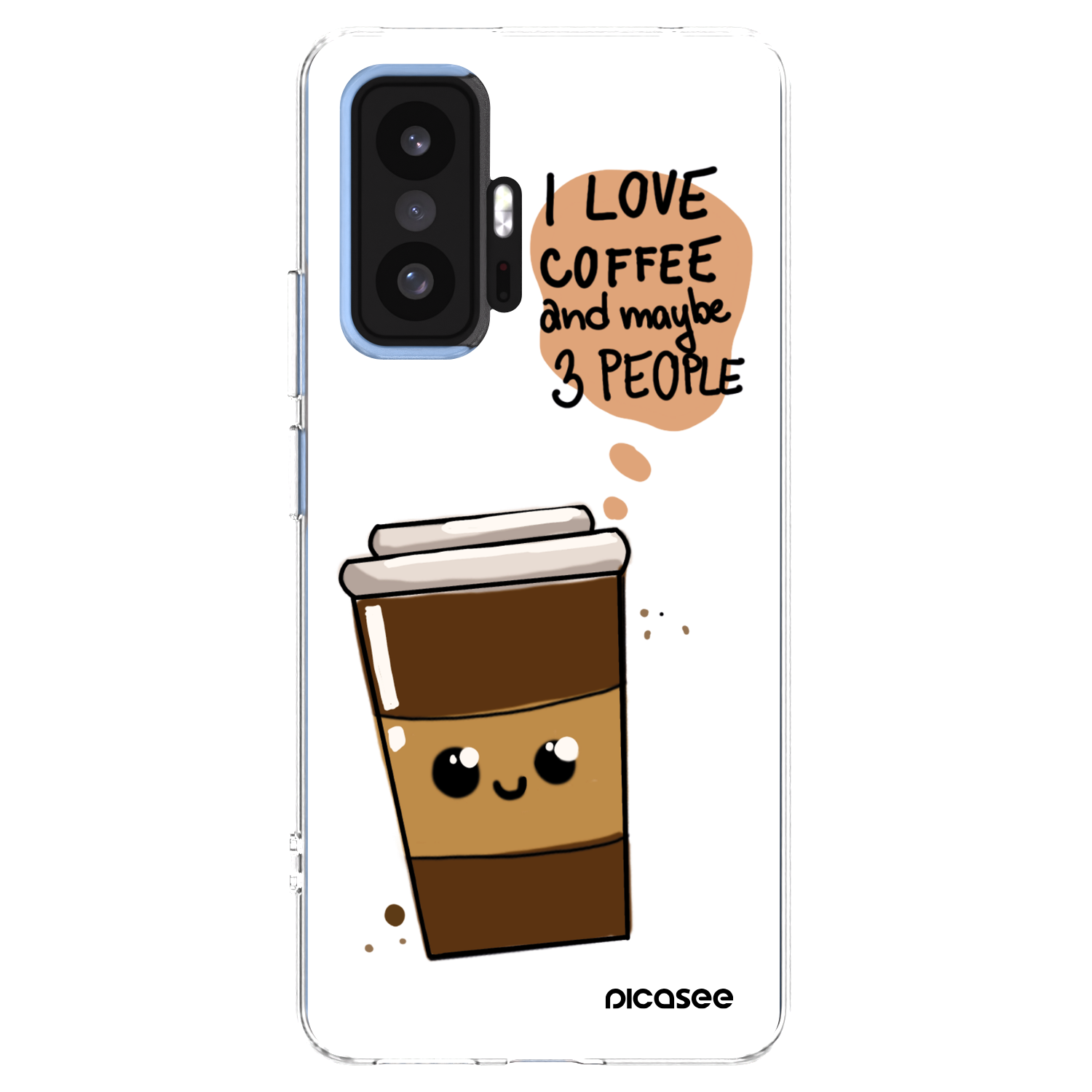 Picasee Xiaomi 11T Hülle - Transparentes Silikon - Cute coffee